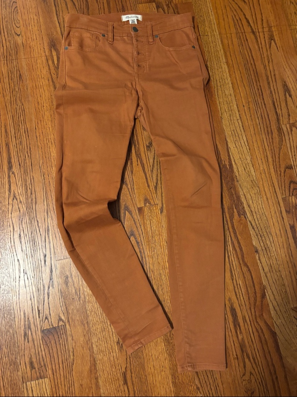 Madewell Rust Colored Slim Pants